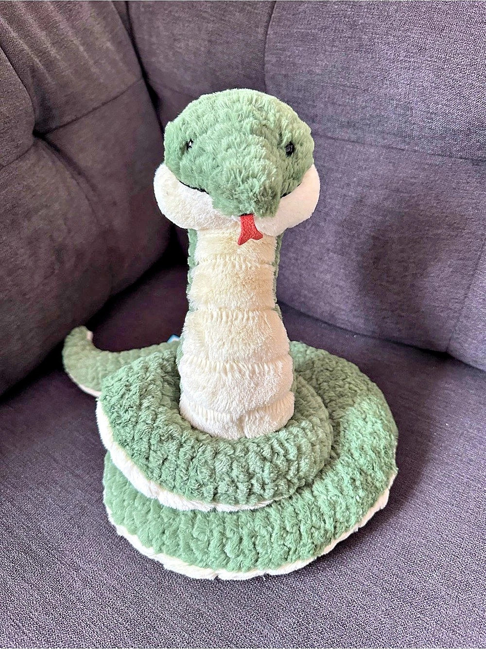 Jellycat Cizi Snake Green & White Plush Toy NWT